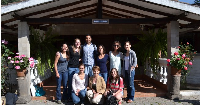 SIS students on a trip to Quito, Ecuador.